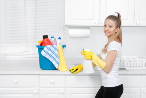 Kitchen deep cleaning during a Bermondsey move-out service