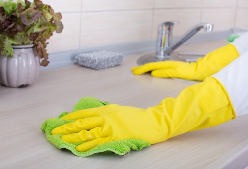Commercial office cleaning tasks in a Bermondsey workplace