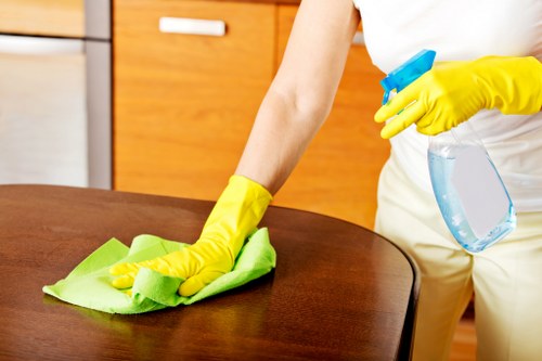 Local cleaning team preparing a Bermondsey property for inspection